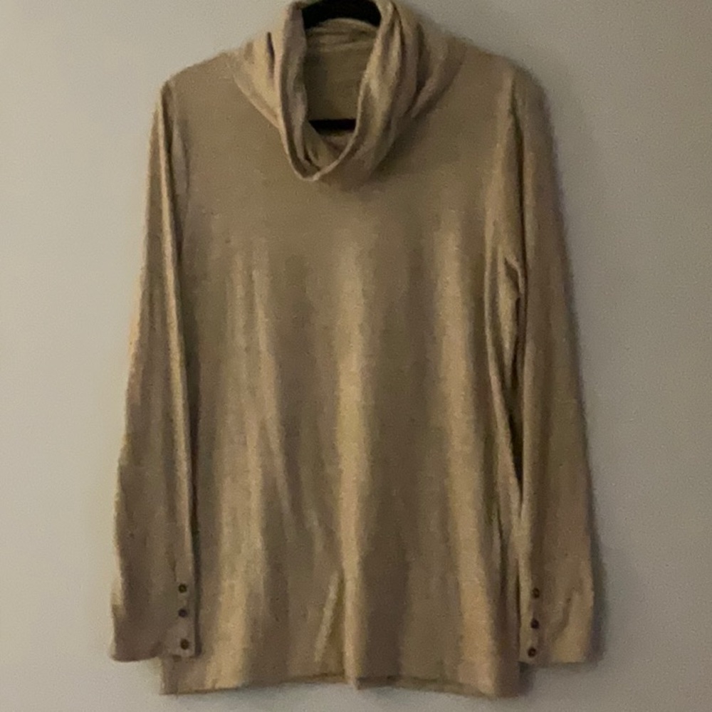Anna Taylor Loft Women Crowl Neck Long Sleeve Top